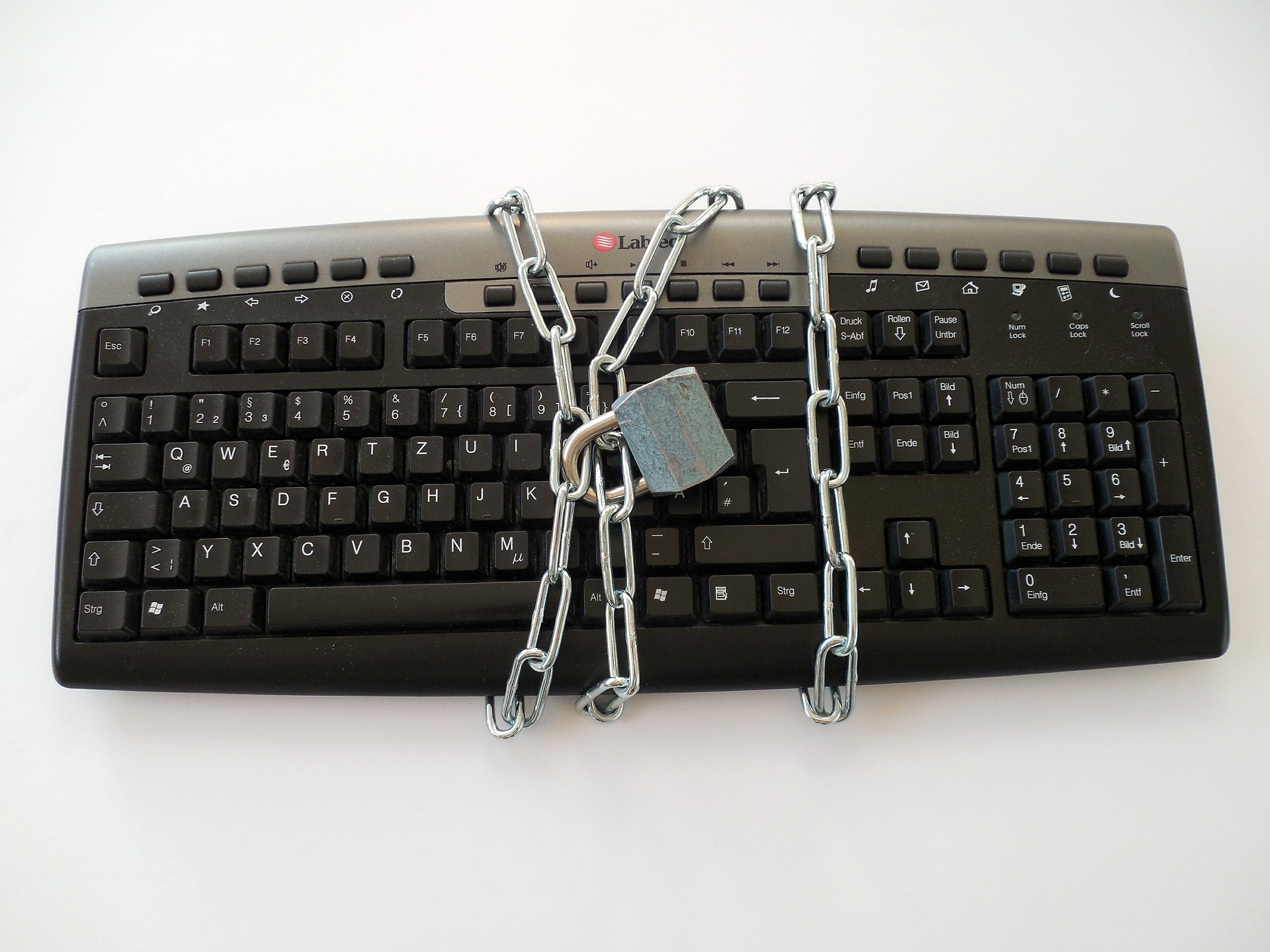 a locked keyboard 